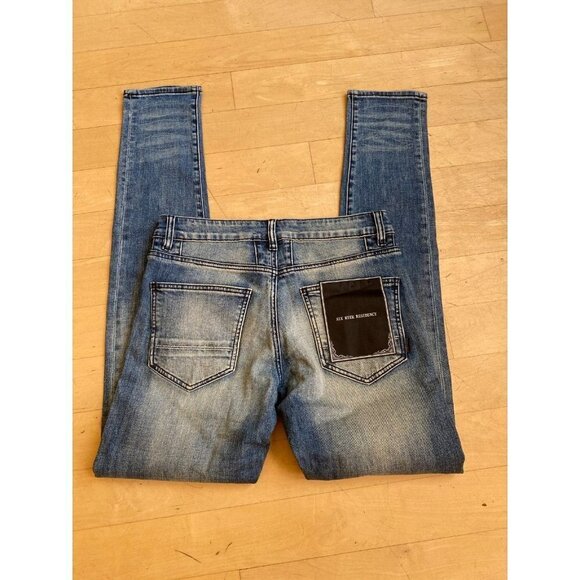 Six week Residency BNWOT skinny jeans sz 30 button fly vintage indigo - Picture 6 of 7